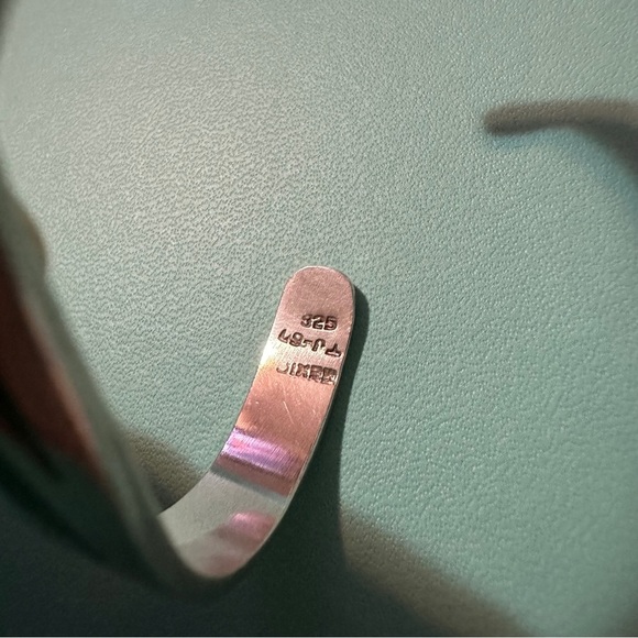 #18 STERLING TJ-67 INLAID TURQUOISE STONES CUFF BRACELET 925 MEXICO - Picture 12 of 16